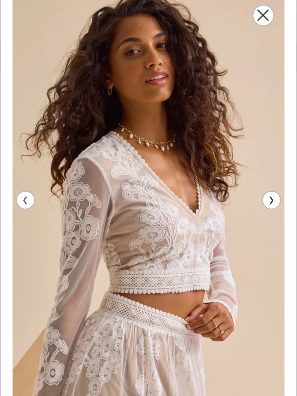 NWT Altar'd State Arissa Floral Embroidered Top - Picture 2 of 8
